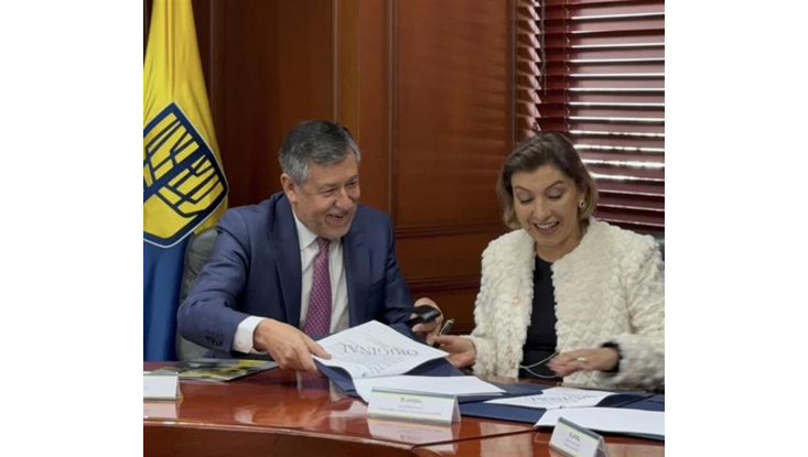 La Bolsa Mercantil y la Sergio Arboleda firman convenio para impulsar formación especializada con casos reales del mercado